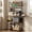 Desktop Extension, variant on Keenstone 5-Tier Baker's Rack with 3 AC Outlets, Microwave Stand with 10 S Hooks, Coffee Bar Station, Kitchen Storage Rack with 2 Wire Baskets & Wine Rack, Rustic Brown