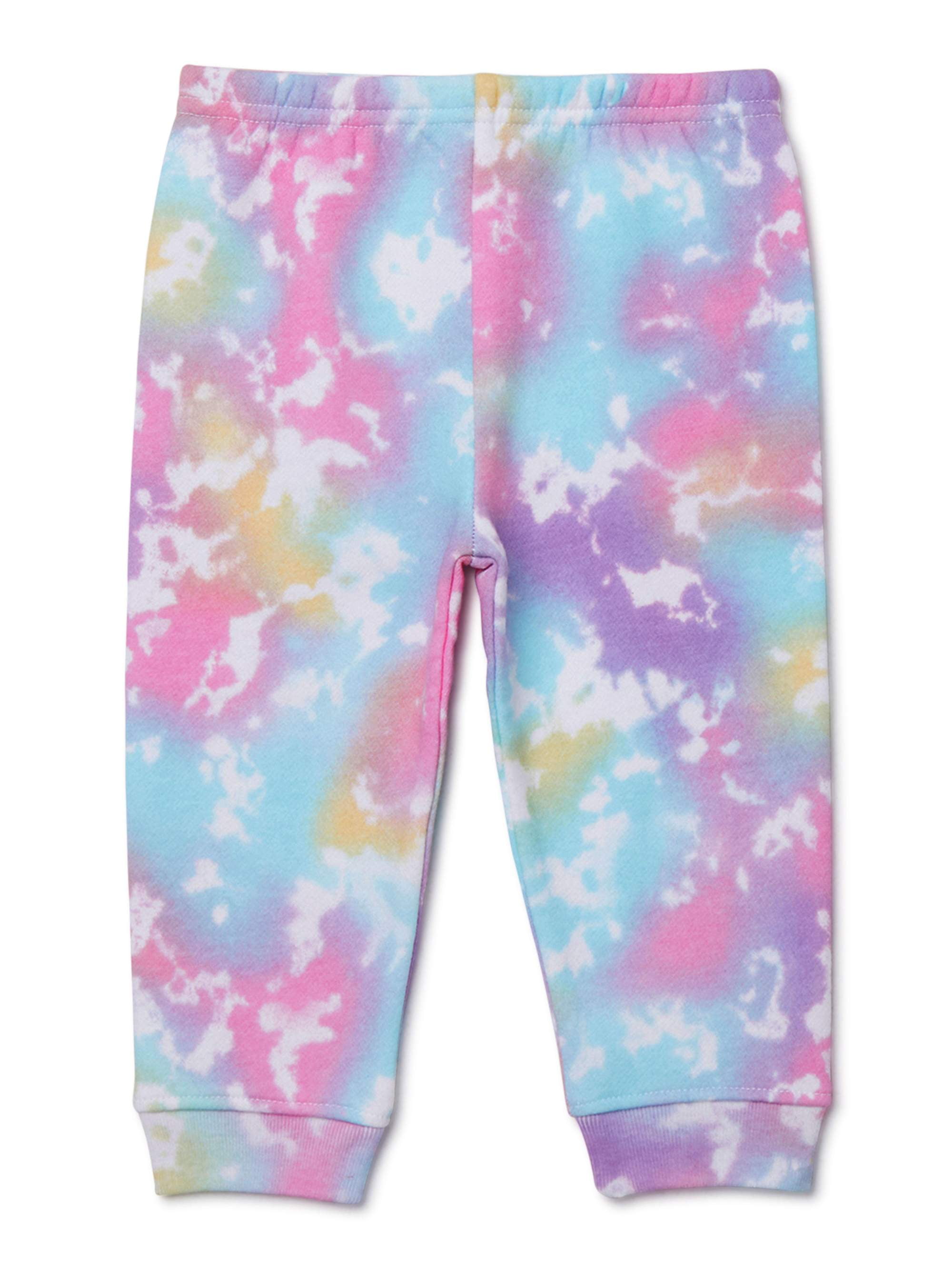 Garanimals Baby Girls' Tie Dye Print Fleece Pants