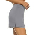 thumbnail image 6 of Fgnfyis Women's Casual Solid Tennis Skirt Yoga Sport Skirt with Built In Shorts for Comfortable Wear Grey XL, 6 of 7