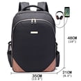 thumbnail image 3 of Mochila Viaje NIHANEH p/ Barberos Peluqueros Bolsa Almacenamiento Clippers USB PU (PU Marrón), 3 of 3