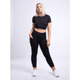 thumbnail image 3 of High-Waisted Criss-Cross Training Leggings with Hip Pockets, 3 of 30