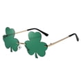 thumbnail image 4 of Triflora Sunglasses Unique Green Four Leaf Pattern St Patrick's Day Sunglasses Suitable For Both And Party Use., 4 of 5