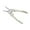 White, variant on Heavy Duty Kitchen Scissors with Retractable Spring for Cutting Meat Vegetables Herbs and Poultry Stainless Steel Multi Purpose Food Prep Shears