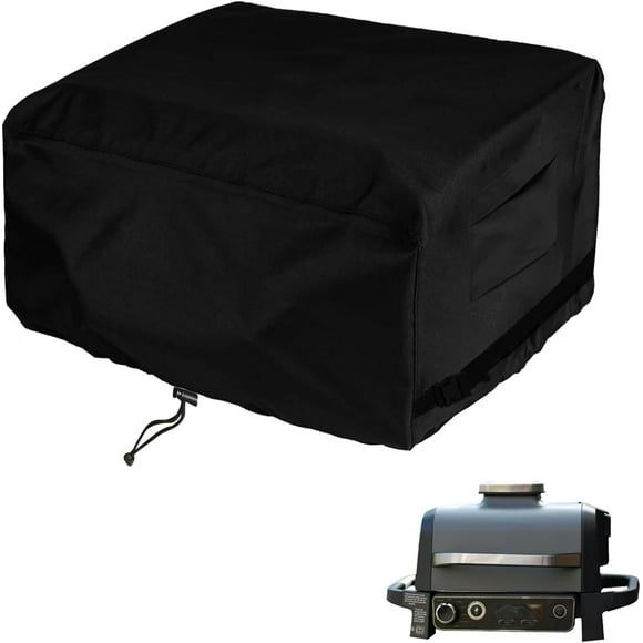 SHIQI-WOMACA Grill Cover for Ninja Woodfire Outdoor Grill,Heavy Duty BBQ Grill Accessories Compatible with Ninja Smoker Grill,UV-Resistant Oxford Fabric Cover,Black