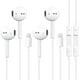 thumbnail image 1 of Auriculares para iPhone, paquete de 2 auriculares con cable con micrófono incorporado y control de volumen, compatibles con iPhone 14/13/12/11 Pro Max/Xs Max/XR/X/7/8 Plus, 1 of 5