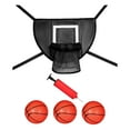 thumbnail image 1 of Mini Basketball Hoop for Trampoline Outdoor with Connection Ropes with Ball Pump Black 45x35cm, 1 of 7