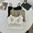 thumbnail image 4 of Shelf Bra Camisoles for Women - Adjustable Spaghetti Strap Tank Tops, Basic Layer (One Size, Longer Length), 4 of 4