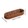 thumbnail image 2 of Hand-Woven Rectangular Rattan Look Kitchen Utensil Storage Basket, Flatware Caddy for Knives, forks and Spoons, Neat Organizer for Home Kitchen Tableware Sorting, 2 of 7