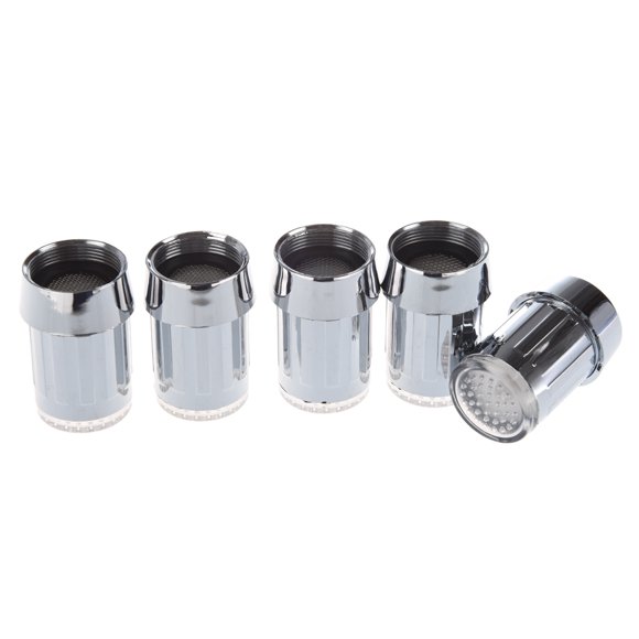 5 PCS of 7 RGB Colors Automatic Change LED Light Water Stream Faucet Tap