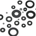 thumbnail image 4 of M6 Rubber Flat Washer, 80 Pack 5mm ID 13mm OD Sealing Spacer Gasket Ring for Faucet Pipe Fastener Bolt, Black, 4 of 6