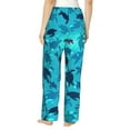 thumbnail image 3 of Picia World Turtle Day Womens Soft Woven Cotton Elastic Waistband Sleep Pajama Pant Lounge Sleep Pant With Pockets And Drawstring-, 3 of 9