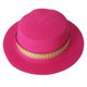 thumbnail image 1 of Sombrero de paja plano para mujer, sombrero de playa con protector solar de verano, decoración de cinturón, 56-58cm de circunferencia, 1 of 5