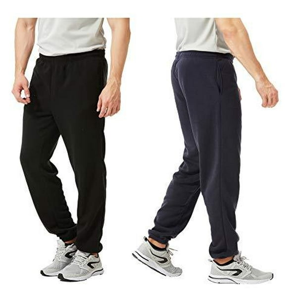 TEXFIT 2-Pack Men's Jogging Pants with Side Pockets, Elastic