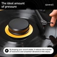 thumbnail image 5 of Hudson Hi-Fi SmallBen Estabilizador de peso récord con almohadilla protectora de cuero – Peso de vinilo de 9 onzas – Estabilizador LP duradero y elegante – Se adapta a cualquier tocadiscos – Negro mat, 5 of 5