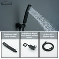 thumbnail image 6 of Boyel Living 10 in. Ceiling Mount Handheld Shower Luxury Shower System Single-Handle 1-Spray Tub and Shower Faucet with Fixed Shower Head in Matte Black (Valve Included), 6 of 9