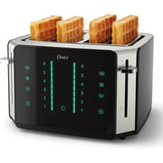 Oster 4-Slice Touchscreen Toaster with Easy Touch Technology and Digital Countdown Timer, Stainless Steel