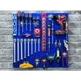 thumbnail image 5 of Triton Products® LB1-BKit (2) 24 In. W x 24 In. H x 9/16 In. D Blue Epoxy 18-Gauge Steel Square Hole Pegboards with 46 pc. LocHook Assortment, 5 of 6