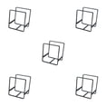thumbnail image 2 of Estante para platos de metal Matsuzay organizador de cocina multifuncional Negro, 2 of 6