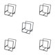 thumbnail image 2 of Estante para platos de metal Matsuzay organizador de cocina multifuncional Negro, 2 of 6