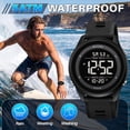 thumbnail image 4 of SKMEI Mens Digital Watch Sports Waterproof Watches Large Face Military Watch with Stopwatch Back Light Alarm, 4 of 9