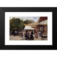 thumbnail image 2 of Hugo Birger 14x11 Black Modern Framed Museum Art Print Titled - Outside a Restaurant in the Bois De Boulogne, 2 of 5