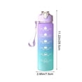 thumbnail image 3 of Guodhu Large Capacity Sports Water Bottle with Bounce-Top Lock and Straw, Gradient Design Leak-Proof Plastic Travel Cup for Daily Hydration(Multicolor O), 3 of 6