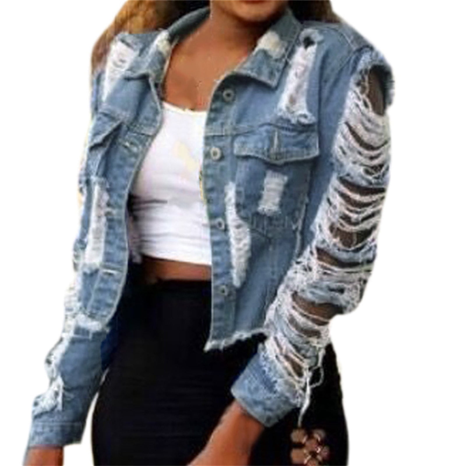 Distressed Denim Jacket