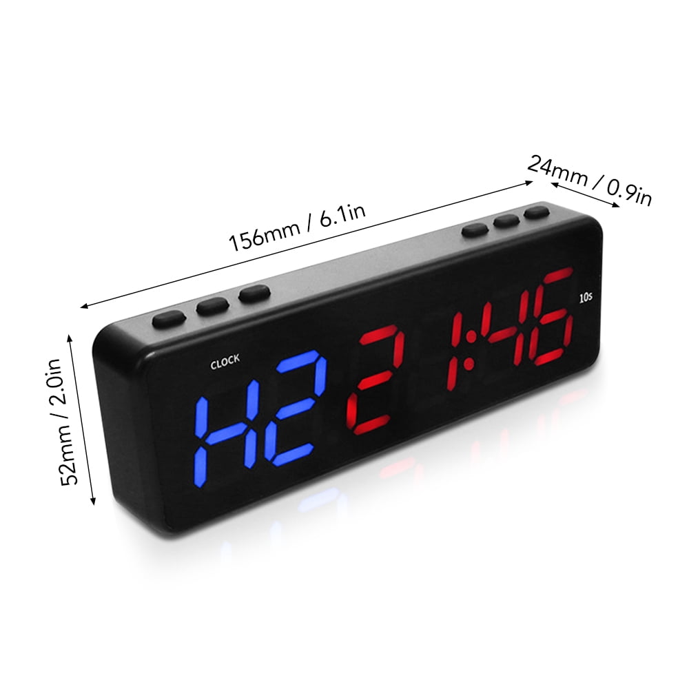 Minuteur D'intervalle Pour Salle De Sport - Compte à Rebours, Magnétique, Rechargeable USB, écran LED