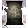 thumbnail image 2 of ABPHOTO 5x7ft Photography Backdrop Old Grunge Dark Interior with Brick Wall and brick Floor Backdrops for Photo Shoots Newborn Lovers Party Adult Kids Baby, 2 of 4