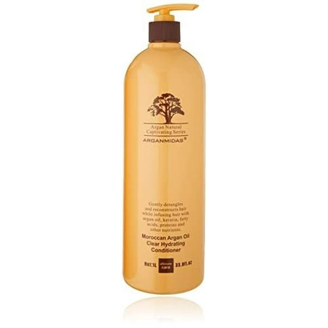 Whisper Whip Arganmidas Acondicionador Hidratante De Aceite De Argán Marroquí 33 Oz., Blanco