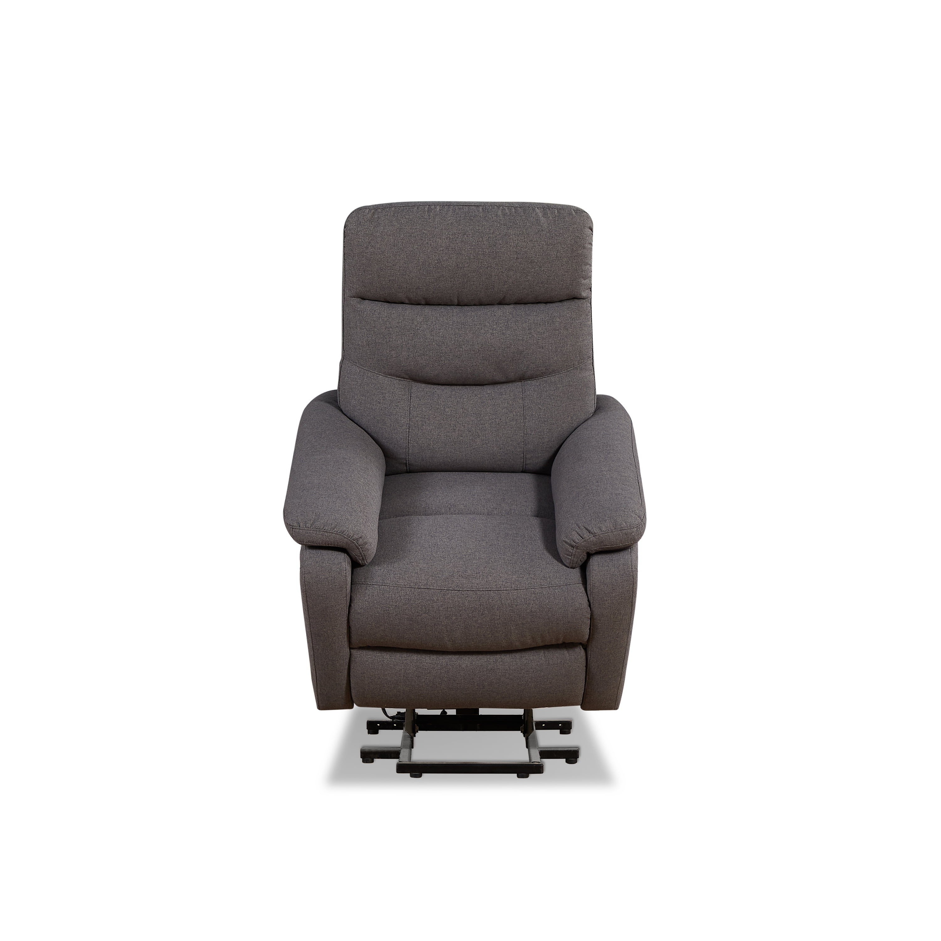 Contemporary Lift Chair Recliner with Grey Fabric Upholstery