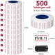 thumbnail image 2 of 30 Rollos de 15 000 Etiquetas de Precio Blancas para Etiquetadora MX-5500, Pegatinas Blancas para Marcar Precios, Más 3 Rollos de Tinta de Repuesto., 2 of 5