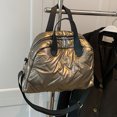 thumbnail image 2 of Bolso Hombro Acolchado para Mujer Bolso Mano Hinchado Bolso Compras (champán), 2 of 6