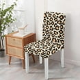 thumbnail image 4 of Dining Chair Covers Leopard Pattern Set of 4 Cute Animal Print Washable Polyester Stretch Slipcovers Removable Seat Protector for Romantic Home Decor, 4 of 7