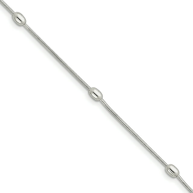 925 Sterling Silver 9 Inch Anklet