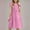 Pink, variant on Qingpeng Girls Cotton Solid Dresses Ruffle Sleeves Dresses for Girls Back to School Outfits for Girls