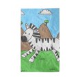 thumbnail image 4 of Zebra Graphic Hipster Zebra Animal Dobby Rug, 4 of 5