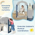 thumbnail image 3 of BTMWAY Toddler Swing and Slide Set 8-in-1, Kids Playground Climber with Adjustable Swing, Baby Slide & Basketball Hoop, Freestanding Playset for Ages 1-3, Best Gift for Toddlers, Indoor & Outdoor, 3 of 7