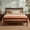 Walnut, variant on URTR Windsor Bed with Headboard & Footboard, Solid Pine Wood Frame with Central Support Legs & Under-Bed Storage for Bedroom, Queen, Walnut