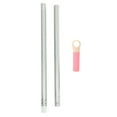 thumbnail image 4 of WORGEOUS 3 Sets  Two Sections Metal Broom Rod Replacement Mop Pole Household Mop Stick Sweeping Broom Handle Grip Replacement Broom Extension Pole for Bathroom, 4 of 8