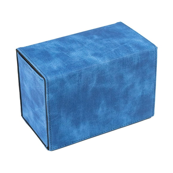 BELOVING Card Deck Box Holder Gaming Card Holder for Trading Cards Album Sports Cards blue