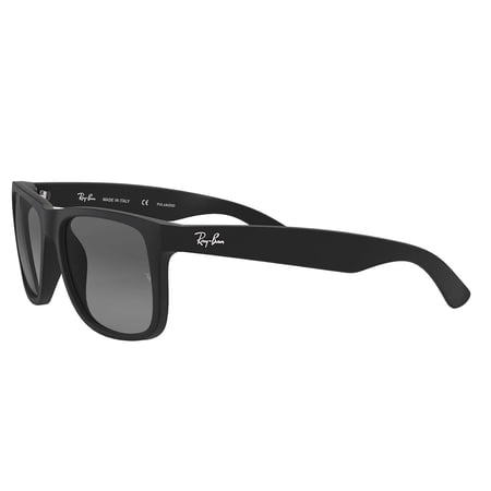 Ray&Ban Justin Black Classic Rectangular Men's Sunglasses RB4165- 55mm