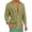 Green, variant on Asxite Mens Plus Size Tops Fall Solid Cotton Linen Button Down Long Sleeve Shirts