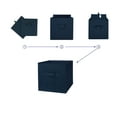 thumbnail image 5 of Mainstays Collapsible Cube Fabric Storage Bins (10.5" x 10.5"), 6 Pack, Blue Cove, 5 of 7