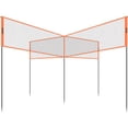 thumbnail image 2 of 4-Way Volleyball Net, Adjustable Height Badminton Net Set for Backyard Beach Lawn, Outdoor Portable Volleyball Net with Carrying Bag, 4 Square Quick Assemble Game Set For Kids And Adults, 2 of 7