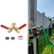 thumbnail image 5 of Adaptador divisor de manguera de jardín de 2 vías con mango largo para conexión de manguera exterior. A NOSOTROS, 5 of 5