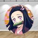 thumbnail image 3 of Fondo redondo para fiesta de Demon Slayer Kamado Nezuko, portada para niña, primer cumpleaños, pancarta de feliz cumpleaños, decoración para baby shower, 3 of 5