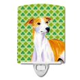 thumbnail image 1 of Carolines Treasures LH9193CNL Whippet St. Patricks Day Shamrock Portrait Ceramic Night Light, 1 of 1