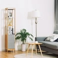 thumbnail image 3 of COSTWAY Bathroom Floor Cabinet Bamboo 5-Tier Concise Freestanding Storage Shelf, 3 of 10