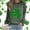Army Green 4, variant on Womens St. Patrick's Day Sweatshirts Shamrock Clover Printed Long Sleeve Shirts Irish Gift Blouse Fashion Loose Casual Pullover Top Army Green XXL